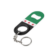Porte-clé Décapsuleur Drapeau de la Syrie (angle arrière)