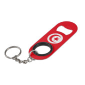 Porte-clé Décapsuleur Drapeau de la Tunisie (Devant Angle)