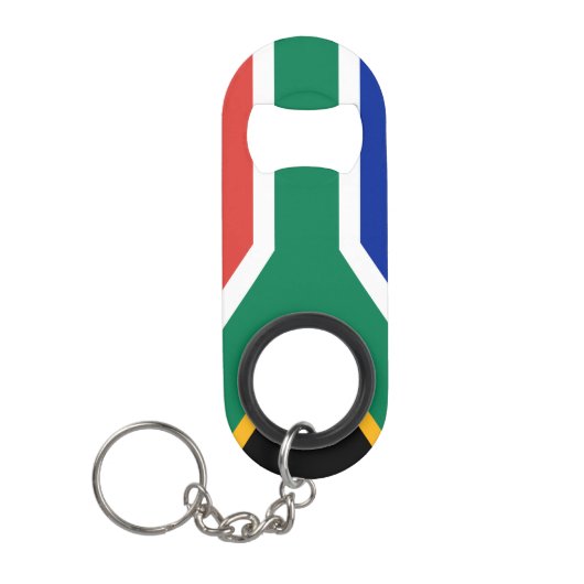 Porte-clé Décapsuleur Drapeau de l'Afrique du Sud (Devant)