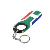 Porte-clé Décapsuleur Drapeau de l'Afrique du Sud (angle arrière)
