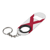 Porte-clé Décapsuleur Drapeau de l'Alabama (Devant Angle)