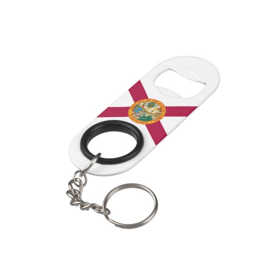 Porte-clé Décapsuleur Drapeau de l'État de Floride (angle arrière)