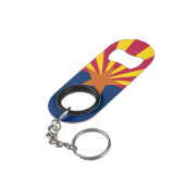 Porte-clé Décapsuleur Drapeau de l'État de l'Arizona (angle arrière)