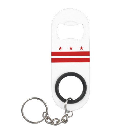 Porte-clé Décapsuleur Drapeau de l'État de Washington DC (Devant)