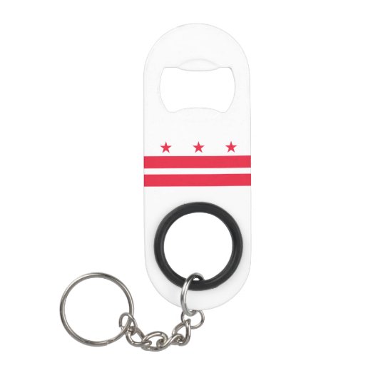 Porte-clé Décapsuleur Drapeau de l'État de Washington DC (Devant)