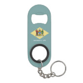 Porte-clé Décapsuleur Drapeau de l'État du Delaware (Dos)