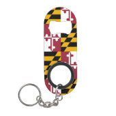 Porte-clé Décapsuleur Drapeau de l'État du Maryland (Devant)