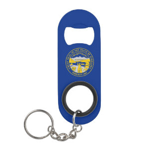 Porte-clé Décapsuleur Drapeau de l'État du Nebraska
