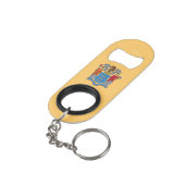 Porte-clé Décapsuleur Drapeau de l'État du New Jersey (angle arrière)