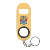 Porte-clé Décapsuleur Drapeau de l'État du New Jersey (Dos)