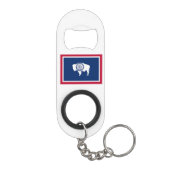 Porte-clé Décapsuleur Drapeau de l'État du Wyoming (Dos)