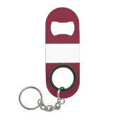 Porte-clé Décapsuleur Drapeau de Lettonie (Devant)