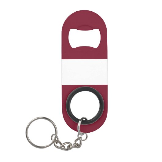 Porte-clé Décapsuleur Drapeau de Lettonie (Devant)