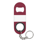 Porte-clé Décapsuleur Drapeau de Lettonie (Dos)
