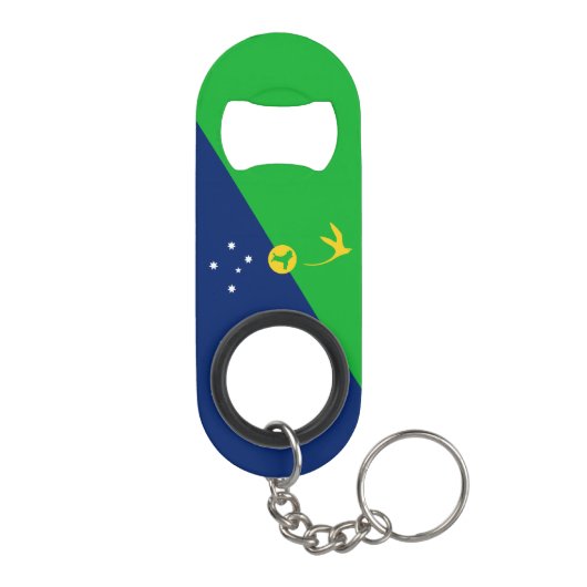 Porte-clé Décapsuleur Drapeau de l'île Christmas (Dos)