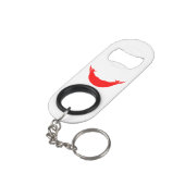 Porte-clé Décapsuleur Drapeau de l'île de Pâques (angle arrière)