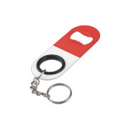 Porte-clé Décapsuleur Drapeau de l'Indonésie (angle arrière)