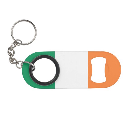 Porte-clé Décapsuleur Drapeau de l'Irlande (Devant (Horizontal))