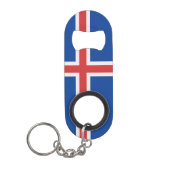 Porte-clé Décapsuleur Drapeau de l'Islande (Devant)