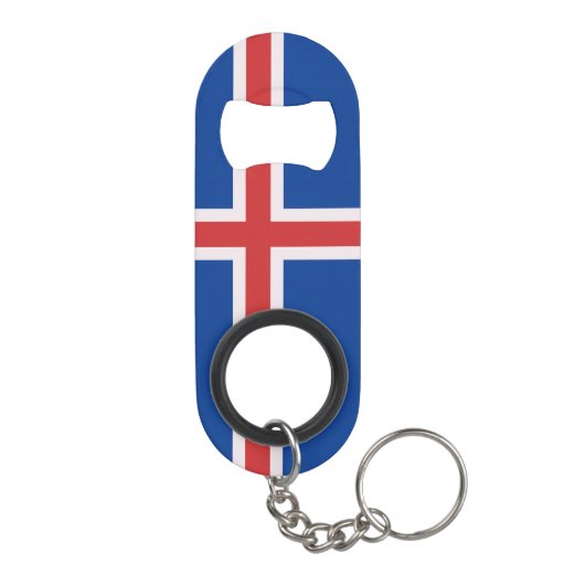 Porte-clé Décapsuleur Drapeau de l'Islande (Dos)