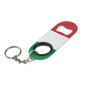Porte-clé Décapsuleur Drapeau de l'Italie (Devant Angle)
