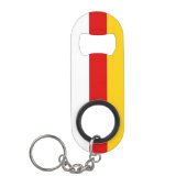 Porte-clé Décapsuleur Drapeau de l'Ossétie du Sud (Devant)