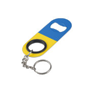 Porte-clé Décapsuleur Drapeau de l'Ukraine (angle arrière)