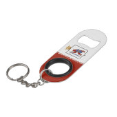 Porte-clé Décapsuleur Drapeau de Mari El (Devant Angle)