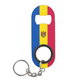 Porte-clé Décapsuleur Drapeau de Moldavie (Devant)