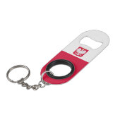 Porte-clé Décapsuleur Drapeau de Pologne (Devant Angle)