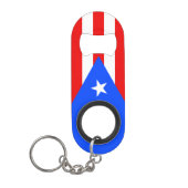 Porte-clé Décapsuleur Drapeau de Porto Rico (Devant)