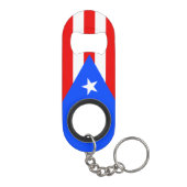 Porte-clé Décapsuleur Drapeau de Porto Rico (Dos)