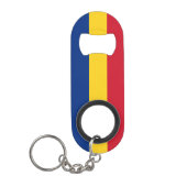 Porte-clé Décapsuleur Drapeau de Roumanie (Devant)