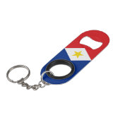 Porte-clé Décapsuleur Drapeau de Saba (Devant Angle)