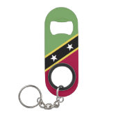 Porte-clé Décapsuleur Drapeau de Saint-Kitts-et-Nevis (Devant)