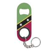 Porte-clé Décapsuleur Drapeau de Saint-Kitts-et-Nevis (Dos)