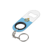 Porte-clé Décapsuleur Drapeau de Saint-Marin (angle arrière)