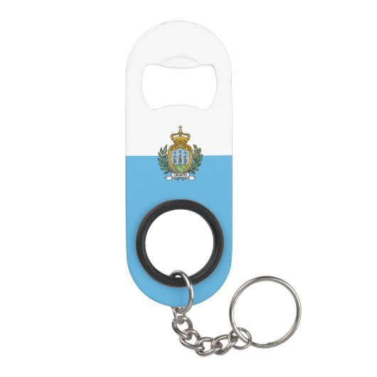 Porte-clé Décapsuleur Drapeau de Saint-Marin (Dos)