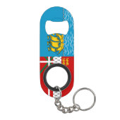 Porte-clé Décapsuleur Drapeau de Saint-Pierre-et-Miquelon (Dos)
