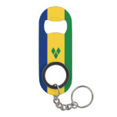 Porte-clé Décapsuleur Drapeau de Saint-Vincent (Dos)