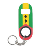 Porte-clé Décapsuleur Drapeau de Sao Tomé-et-Principe (Devant)
