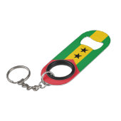 Porte-clé Décapsuleur Drapeau de Sao Tomé-et-Principe (Devant Angle)