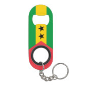 Porte-clé Décapsuleur Drapeau de Sao Tomé-et-Principe (Dos)