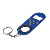 Porte-clé Décapsuleur Drapeau de Sussex Porte - clé Bottle Opener (Devant Angle)