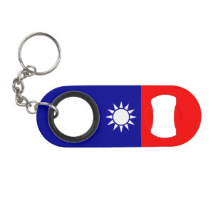 Porte-clé Décapsuleur Drapeau de Taïwan
