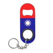 Porte-clé Décapsuleur Drapeau de Taïwan (Devant)