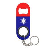 Porte-clé Décapsuleur Drapeau de Taïwan (Dos)