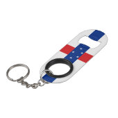 Porte-clé Décapsuleur Drapeau des Antilles néerlandaises (Devant Angle)