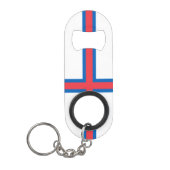 Porte-clé Décapsuleur Drapeau des îles Féroé (Devant)