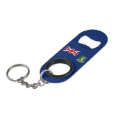 Porte-clé Décapsuleur Drapeau des îles Vierges britanniques (Devant Angle)